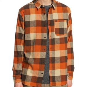 Quicksilver men’s flannel button up shirt